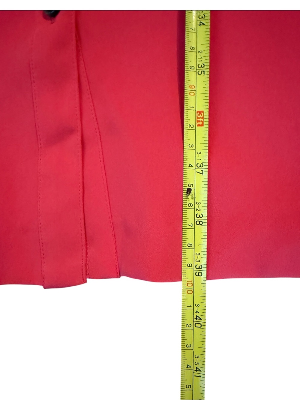 J. Jill Wearever Collection Red Shirt Dress Tie Waist ShortSleeve Midi XS Petite - Picture 14 of 16